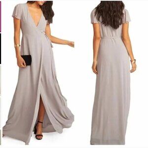 NWT Show Me Your MuMu Noelle Wrap Maxi Dress Size S